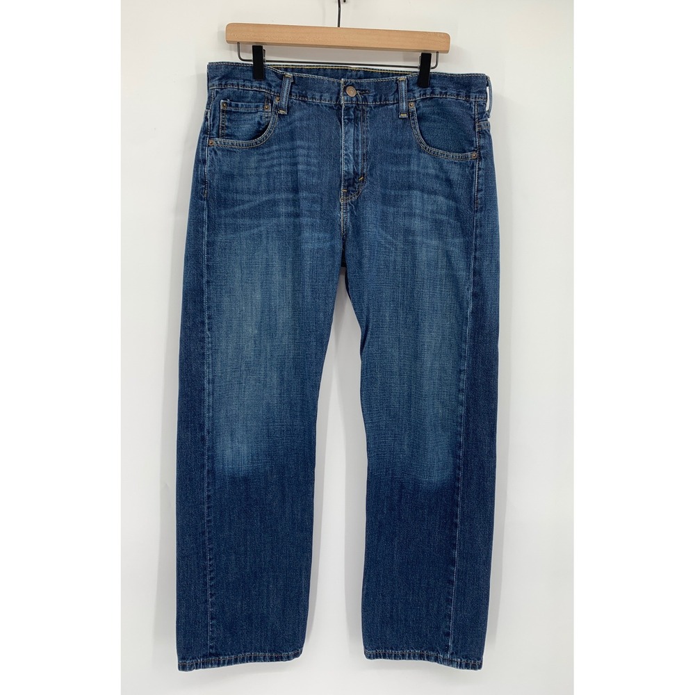 Levis 569 Jeans Mens 34x30 Blue Loose Straight Leg 100% Cotton Denim Pants
